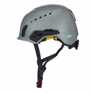 MSA V-Gard H2™ Mips® Vented Safety Helmets 53 - 63 cm Circumference Ratcheting No Logo Gray