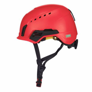 MSA V-Gard H2™ Mips® Vented Safety Helmets 53 - 63 cm Circumference Ratcheting No Logo Red