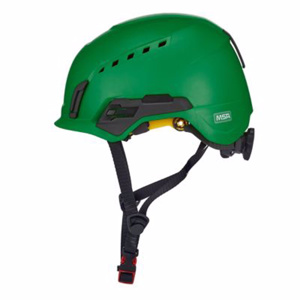 MSA V-Gard H2™ Mips® Vented Safety Helmets 53 - 63 cm Circumference Ratcheting No Logo Green