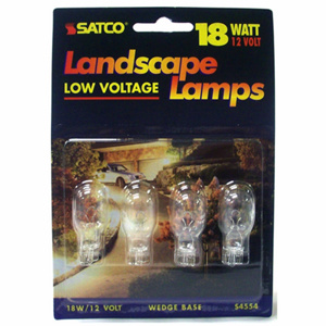 18W 4 PACK LANDSCAPE LAMP S4554 SAT