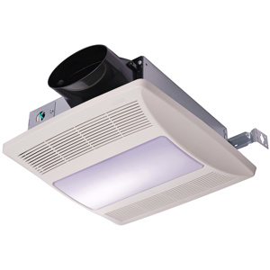 Broan-Nutone LoProfile Humidity Sensor / Light / Bath Exhaust Fans 50/80/100 CFM 0.4/0.9/1.2 Sones 4000 K White