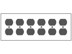 Mulberry Metal Standard Duplex Wallplates