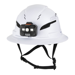 Klein Tools Rechargeable Headlamp Vented Full Brim Hard Hats