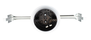 Allied Moulded 4 in Round Ceiling Boxes 2-15/16 in Polycarbonate Adjustable Bar Hanger (16 - 24 in)