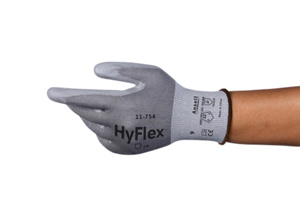 Ansell HyFlex® INTERCEPT™ Cut-resistant Gloves 10/XL Gray Abrasion 4, Cut A4, Puncture 2