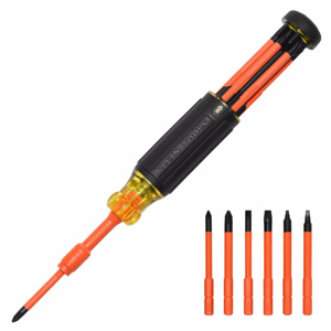Klein Tools Extended-reach Multi-bit Screwdriver / Nutdrivers 6-in-1 Piece