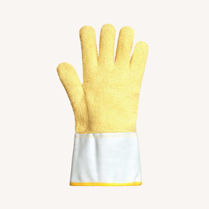 Superior Glove Heat Protection Gloves Large Cotton, Nylon, White/Yellow