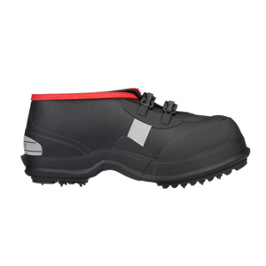 Tingley Winter-Tuff Ice Traction Overshoes 13 Black/Red Buckle