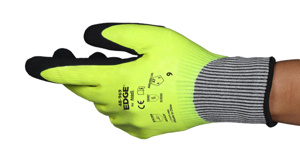 Ansell EDGE® Medium Duty Cut-resistant Gloves 9/Large Black/High Vis Yellow Abrasion 4, Cut A7, Heat 1, Puncture 3