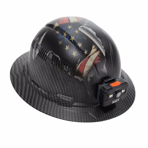 Klein Tools KARBN™ Rechargeable Headlamp Vented Full Brim Hard Hats