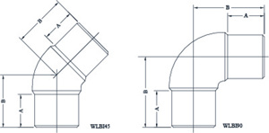 WLBI45-6464 AL CONN 4IN NPS 45 DEG