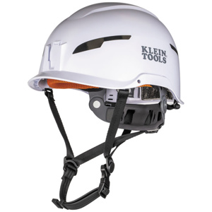 Klein Tools Non-vented Safety Helmets 6-point Suspension Xcel Energy White