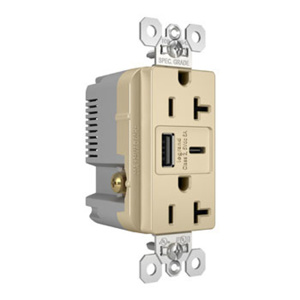 TR20USBAC6I 15W USB A/C TR OUTLET IVY