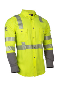 NSA FR DRIFIRE® High Vis Reflective Lightweight Shirts Small Fluorescent Yellow Male