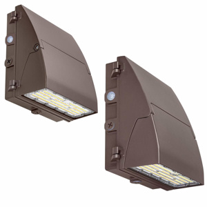 Current Lighting Sling Pivot Wallpacks LED 120 - 347 V 30 - 70 W Type IV 4500 - 9477 lm 3000/4000/5000 K Dark Bronze