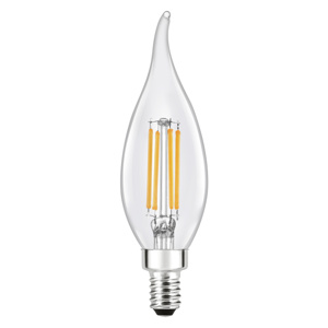 Sylvania B10 LED Lamps 4 W Candelabra 2700 K Dimmable 90 CRI 350 lm