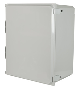 Allied Moulded Wall Mount Hinged Weatherproof Junction Boxes 20 x 16 x 10 in Without Knockouts Gray NEMA 1/2/3/3R/4/4X/12/13
