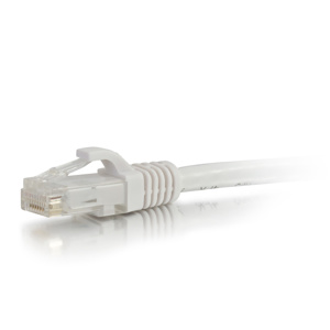 570-125-050 PC-50FT-CAT5E-WHT-BOOTED