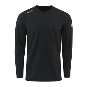 STT2BK-LG FLEX KNIT TEE BLACK/LARGE