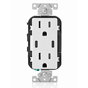 CC1P3-W DECO TYP CC USB 15A 30W WHT