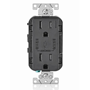 CC1P3-E DECO TYP CC USB 15A 30W BLK