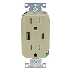 AC1X3-I DECO TYP AC USB 15A 27W IVY