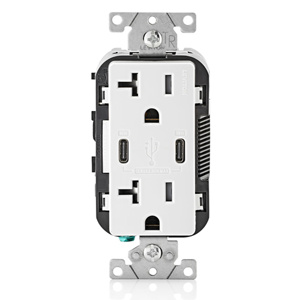 CC2P3-W DECO TYP CC USB 20A 30W WHT