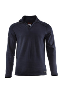 NSA DRIFIRE® POWER GRID™ 1/4 Zip Mockneck Sweatshirts 2XL Navy Mens