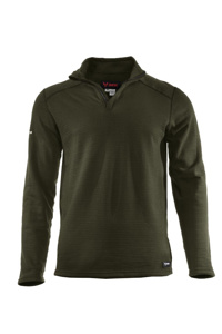 NSA DRIFIRE® POWER GRID™ 1/4 Zip Mockneck Sweatshirts 2XL Olive Green Mens