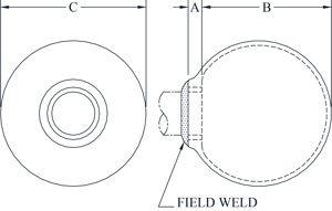 WEPC-62-8 END BELL 3IN