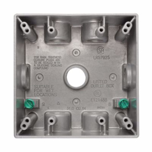 TP7125 WP BX 2G RECT DP 1/2KO 7H AL CRH