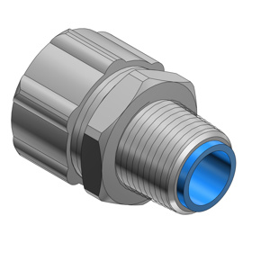ABB Thomas & Betts 9300 Series Straight ISO Metric <em class="search-results-highlight">Liquidtight</em> Connectors Non-insulated 1/2 in Threaded x Push-in Steel