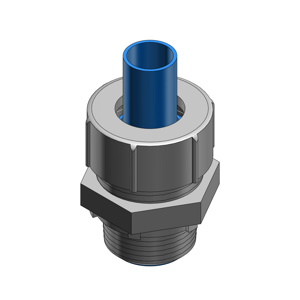 ABB Thomas & Betts LT-M Bullet Series Straight <em class="search-results-highlight">Liquidtight</em> Connectors Insulated 3/4 in Compression x Threaded Steel