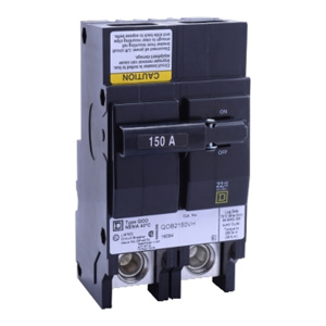 Square D QOB™ Series Molded Case Bolt-on Circuit Breakers 150 A 120/240 VAC 22 kAIC 2 Pole 1 Phase