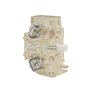 Square D 9001K Harmony® Series Contact Blocks Clear 1 NC 30 mm Screw Clamp