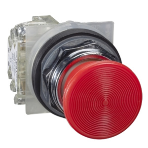 Square D Harmony™ 9001KR Momentary Push Button Operators 30 mm No Illumination 2 Position Metallic [None] Red