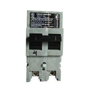 Milbank UQFP Series Plug-in Molded Case Circuit Breakers 100 A 240 VAC 10 kAIC 2 Pole 1 Phase