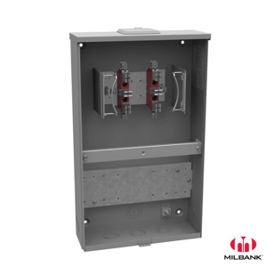<em class="search-results-highlight">Milbank</em> No Bypass Ringless Meter Sockets 20 A 600 VAC OH/UG 6 Jaw 1 Position 1 Phase Ground Lug Small Closing Plate