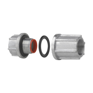 Eaton Crouse-Hinds STTB Myers™ Series Conduit Hub Through Bulkhead Fittings 2 in Zinc Die Cast Rigid/IMC