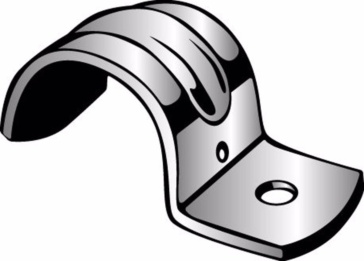 Minerallac Minerallac Onehole EMT Conduit Straps 1/2 in EMT Border