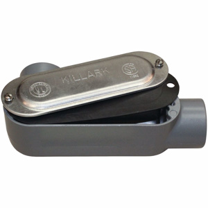Hubbell-Killark Electric Duraloy 5 Series Type LL Conduit Bodies Spec 5 Aluminum (Copper-free) 2 in Type LL