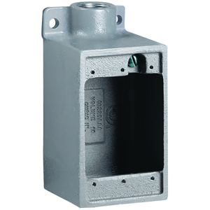 Hubbell-Killark Electric FD Device Boxes Cast Aluminum FD Box 28 in³