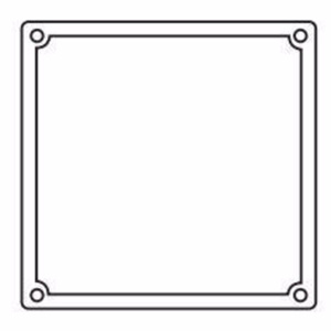 Hubbell-Killark Electric FS/FD Box Gaskets Neoprene 2 Gang