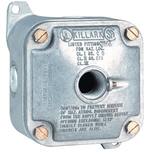 Hubbell-Killark Electric J Type X Outlet Bodies Aluminum (Copper-free) 3/4 in Cover Included