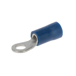 NSI Industries R Series Insulated Ring Terminals 16 - 14 AWG #6 Blue