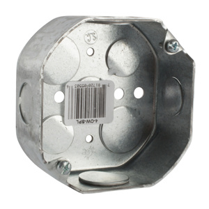 ABB Thomas & Betts 4 in Octagon 8B Boxes 1-1/2 in Steel Screws