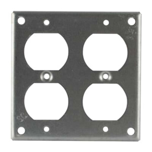 ABB Thomas & Betts Duplex Box Covers Duplex Receptacle 1/2 in Raised