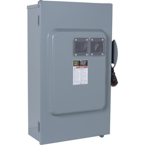 Square D Heavy Duty Fused Disconnects 200 A NEMA 3R/12 600 VAC 3 Phase