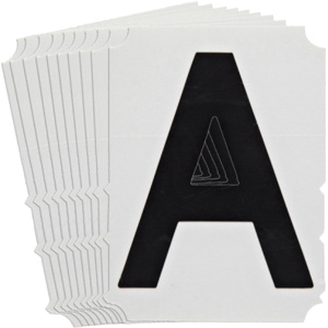 Brady 5100 Series Number and Letter Labels A Black B-933 Vinyl