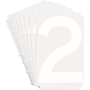 Brady 5130 Series Number and Letter Labels 2 White B-933 Vinyl